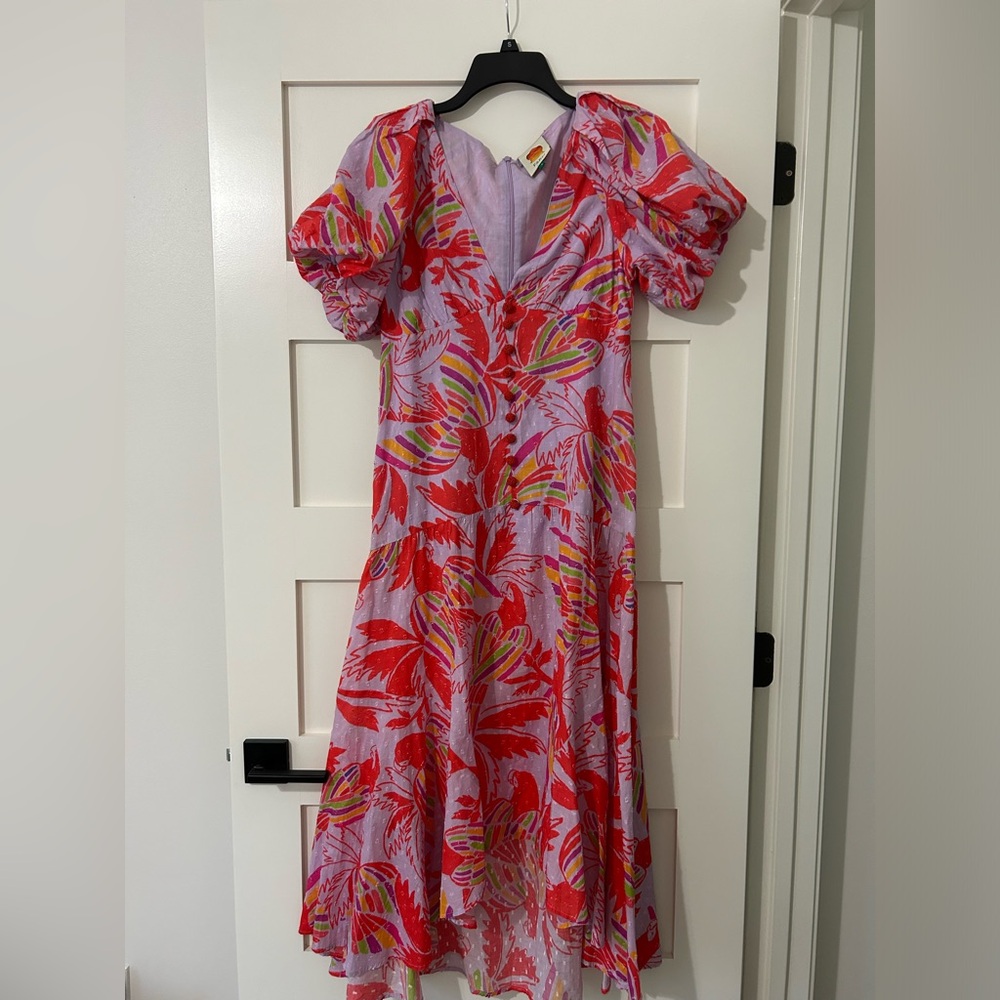 Farm Rio Dress, S, Pink. EUC, worn once